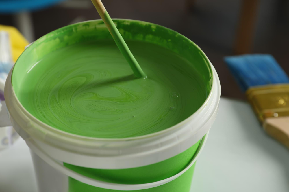 choisir la Peinture verte bois